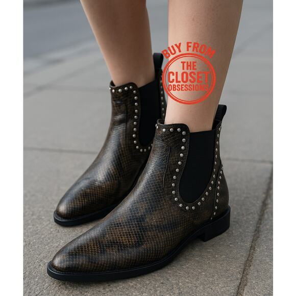 ZARA Brown US 6.5 Almond Toe Boots NWT - Picture 1 of 13